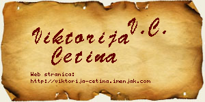 Viktorija Cetina vizit kartica
